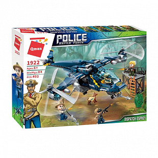 Конструктор Qman Battle Force Полицейский вертолет 1922