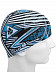 Шапочка для бассейна (плавания) взрослая Mad Wave Silicone Printed Stripes blue