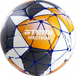 Мяч футбольный Atemi Spectrum white/grey/orange