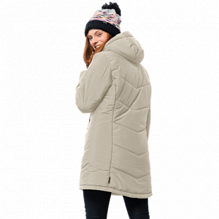 Пальто женское Jack Wolfskin Svalbard Coat Women white sand
