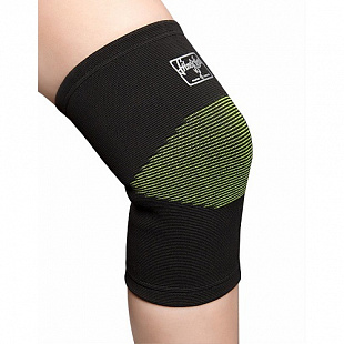 Поддержка колена Mad Wave Elastic Knee Support black/green