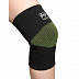 Поддержка колена Mad Wave Elastic Knee Support black/green Поддержка колена Mad Wave Elastic Knee Support black/green