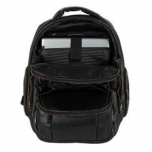 Кожаный рюкзак Polar 21805 black