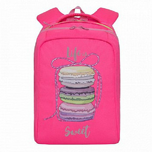 Рюкзак школьный GRIZZLY RG-066-1 /4 bright/pink