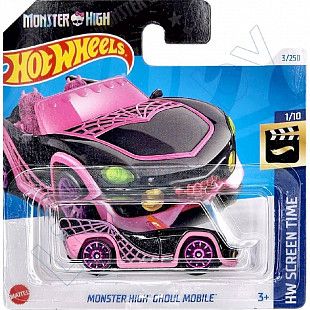 Машинка Hot Wheels Базовой коллекции Monster High Ghoul Mobile 3/250 (5785 HTC80) mainline 2024