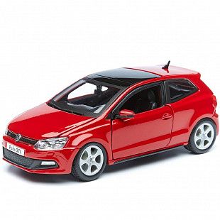Модель автомобиля Bburago 1:24 Volkswagen Polo GTI Mark 5 (18-21059) red