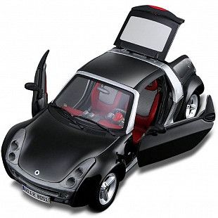 Коллекционная машина Bburago 1:24 Smart Roadster Cup (18-22065) black
