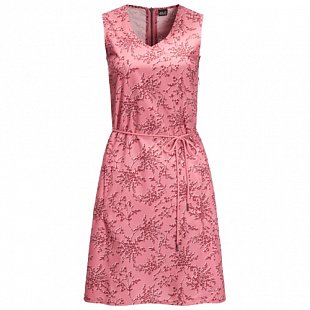 Платье летнее женское Jack Wolfskin Tioga Road Print Dress rose quartz all over