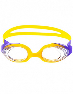 Очки для плавания детские Mad Wave Stretchy Kids yellow/purple