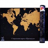 Стиральная карта мира премиум XXL