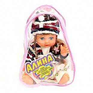 Кукла Play Smart Алина с косичками в рюкзачке 5057