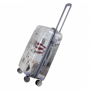 Чемодан средний Polar 24" 2-ой РА030 grey