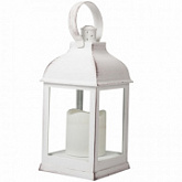 Фонарь декоративный со свечкой Neon Night 10,5х10,5х22,35 см white 513-054