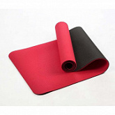 Коврик для йоги Zez Sport TPE-6108 red/black