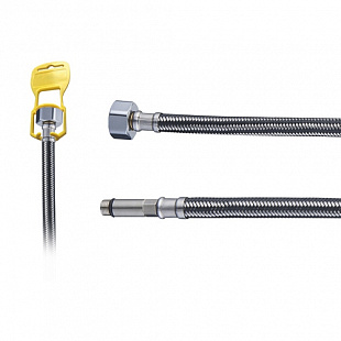 Подводка гибкая G.Lauf для воды иголка м10 длинная - гайка 1/2 80 см URG-ZDM10-080