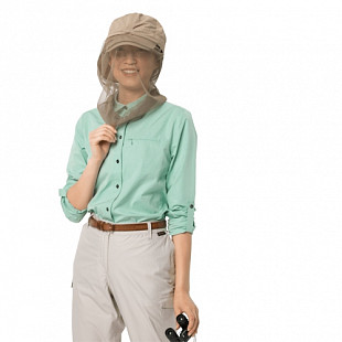 Рубашка женская Jack Wolfskin Lakeside Roll-Up Shirt W light jade