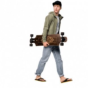 Куртка мужская Jack Wolfskin Riverland Hooded Jacket M khaki