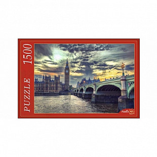 Пазл Рыжий Кот Лондон. Закат над Биг-Беном 1500 ГИ1500-8456