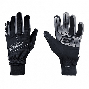 Велоперчатки зимние Force Artic 90466 black