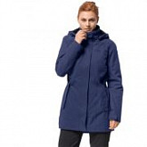 Пальто женское Jack Wolfskin Madison Avenue Coat lapiz blue