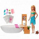 Кукла Barbie Ванная комната GJN32