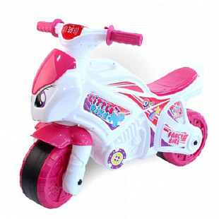 Каталка-мотоцикл беговел RT Fancy Bike Т6368 pink/white