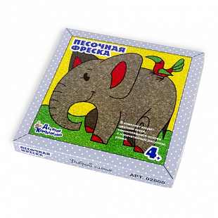 Песочная фреска Десятое Королевство Добрый слоник 02600