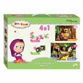 Развивающий набор Step Puzzle Маша и Медведь 4 в 1 SP-92306
