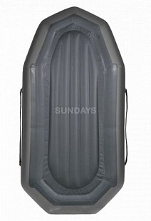 Лодка гребная Intex Лоцман С260 М Профи, gray