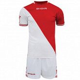 Футбольная форма Givova Craft KITC43 white/red