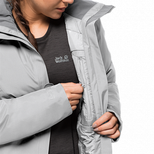 Куртка женская Jack Wolfskin Kiruna Trail Jkt W grey haze