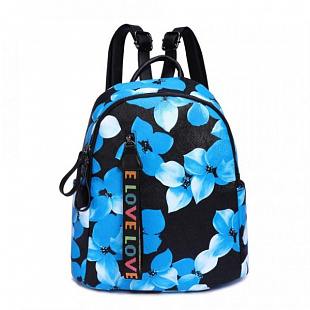 Рюкзак Ors Oro DS-9029 blue flowers/black