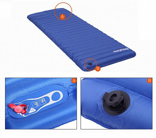 Туристический коврик KingCamp Single Airbed Pump 3588 надувной