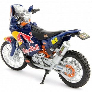 Масштабная модель мотоцикла Bburago 1:18 KTM 450 Rally (Dakar Rally) (18-51000 18-51071) #1 new НОВОЕ ПОСТУПЛЕНИЕ