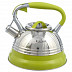 Чайник со свистком Bohmann 3л BH-9921 silver/green Чайник со свистком Bohmann 3л BH-9921 silver/green