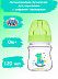Антиколиковая бутылочка для кормления Canpol babies EasyStart TOYS с широким горлышком 120 мл., 0+ мес. (35/205) green