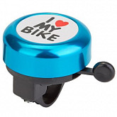 Велозвонок RT I love my bike 45AE-09 black/blue