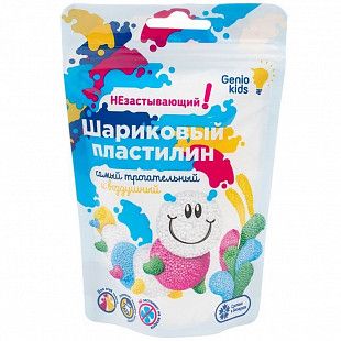 Шариковый пластилин для лепки Genio Kids - Art незастывающий 15 гр. в ассортименте TA1803