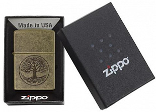 Зажигалка Zippo Tree of Life Antique Brass 29149