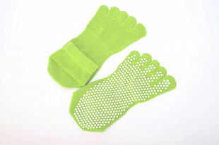 Носки противоскользящие Bradex для занятий йогой закрытые SF 0352 Light Green