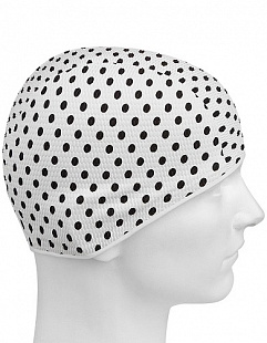 Шапочка для бассейна (плавания) женская Mad Wave Print Bubble white
