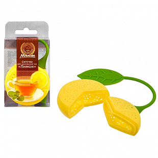 Ситечко для чая Marmiton Лимон силикон 18х5х2 см 16138