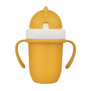 Поильник Canpol babies Matte Pastels со складывающейся трубочкой 9м+ 210мл (56/522_yel) yellow