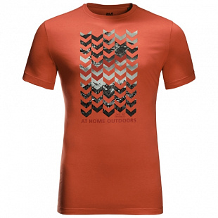 Футболка мужская Jack Wolfskin Chevron T M saffron orange
