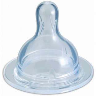 Соска Canpol babies Силиконовая Круглая для бутылочки с широким горлышком Быстрый поток 12+ 21/722