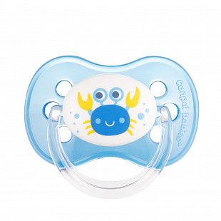 Пустышка силиконовая круглая 0-6 мес. Canpol babies Love&Sea (22/410) blue