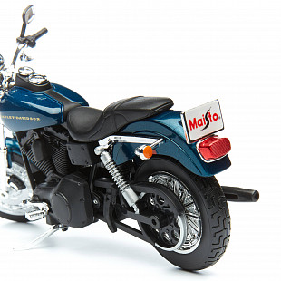 Масштабная модель мотоцикла Maisto 1:12 Харлей Дэвидсон 2004 Dyna Super Glide Sport (32320) dark blue/black