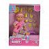 Кукла Simba Mini New Born Baby Пупсик 12 см. (105033195) pink