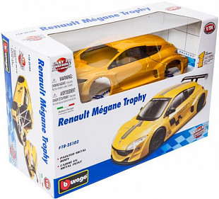 Сборная модель автомобиля Bburago 1:24 Renault Megane (18-25102) yellow