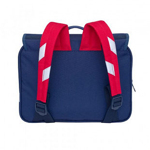 Детский рюкзак для мальчика GRIZZLY RK-997-1 dark blue/grey/red